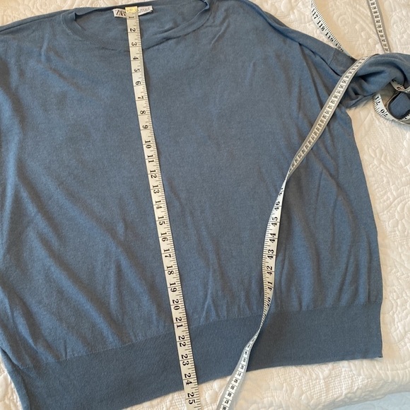 Zara fine gauge oversized knit pullover sweater - Picture 6 of 7